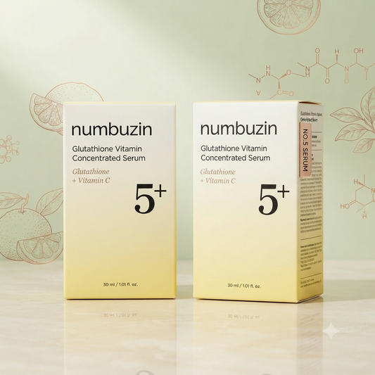 Numbuzin No.5+ გლუტათიონის და ვიტამინის კონცენტრირებული შრატი