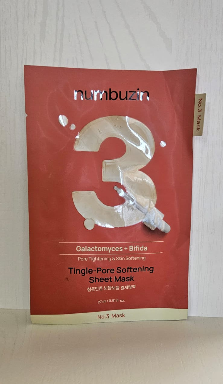 Numbuzin No.3 ფორების შემავიწროებელი და დამარბილებელი ნიღაბი