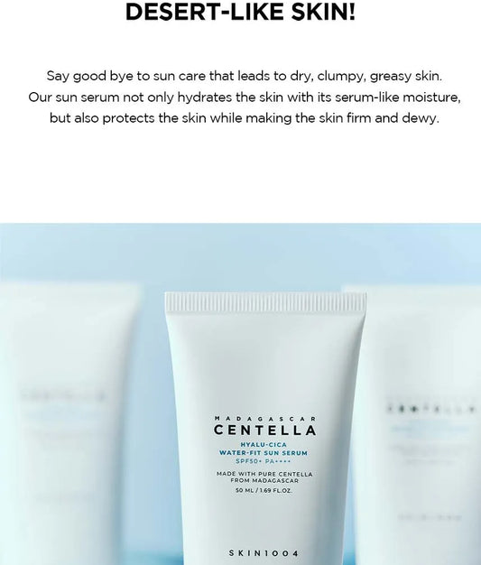 SKIN1004 - Madagascar Centella Hyalu-Cica Water-Fit Sun Serum (SPF 50+ PA++++)